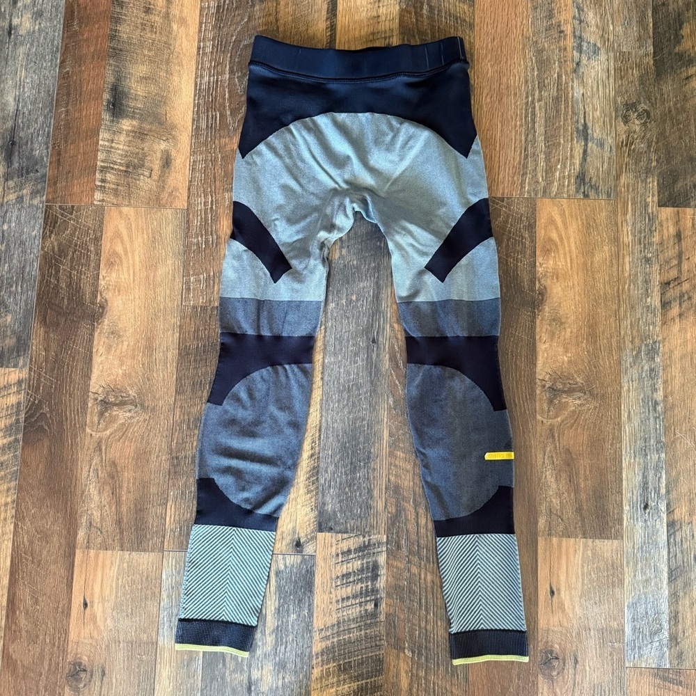 Adidas by Stella McCartney Essentials Seamless Black & Gray Tights